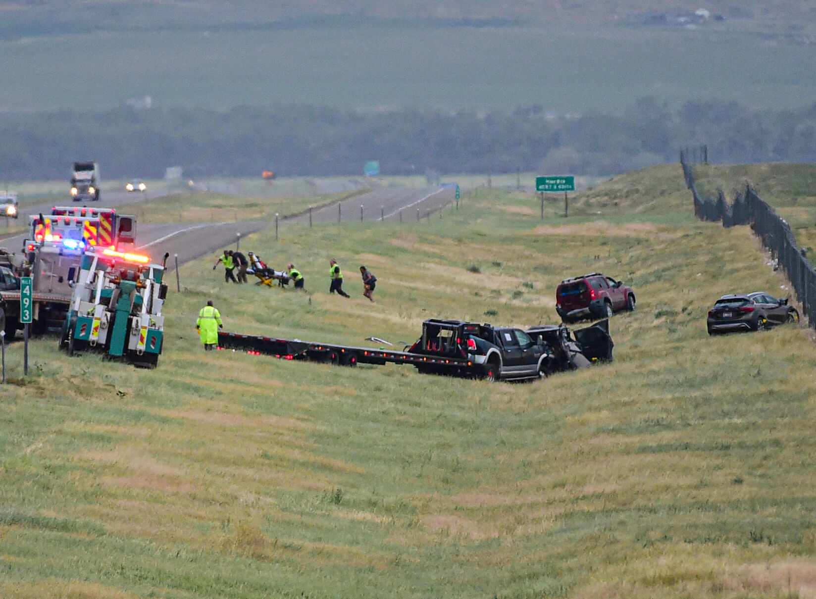 'Mass casualty' crash on I90 near Hardin closes interstate